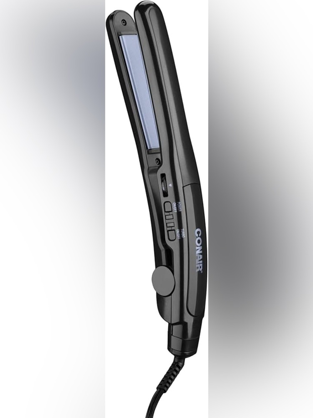 CONAIR Black Hair Straightener with Blue Plates